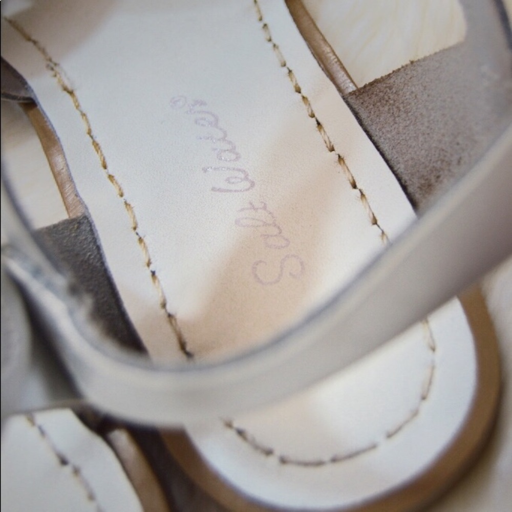 💦SALTWATER SANDALS Silver Women’s Size 6 - Picture 6 of 7